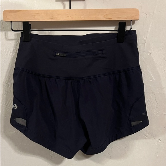 lululemon athletica Women's Navy Athletic Shorts - Picture 1 of 3